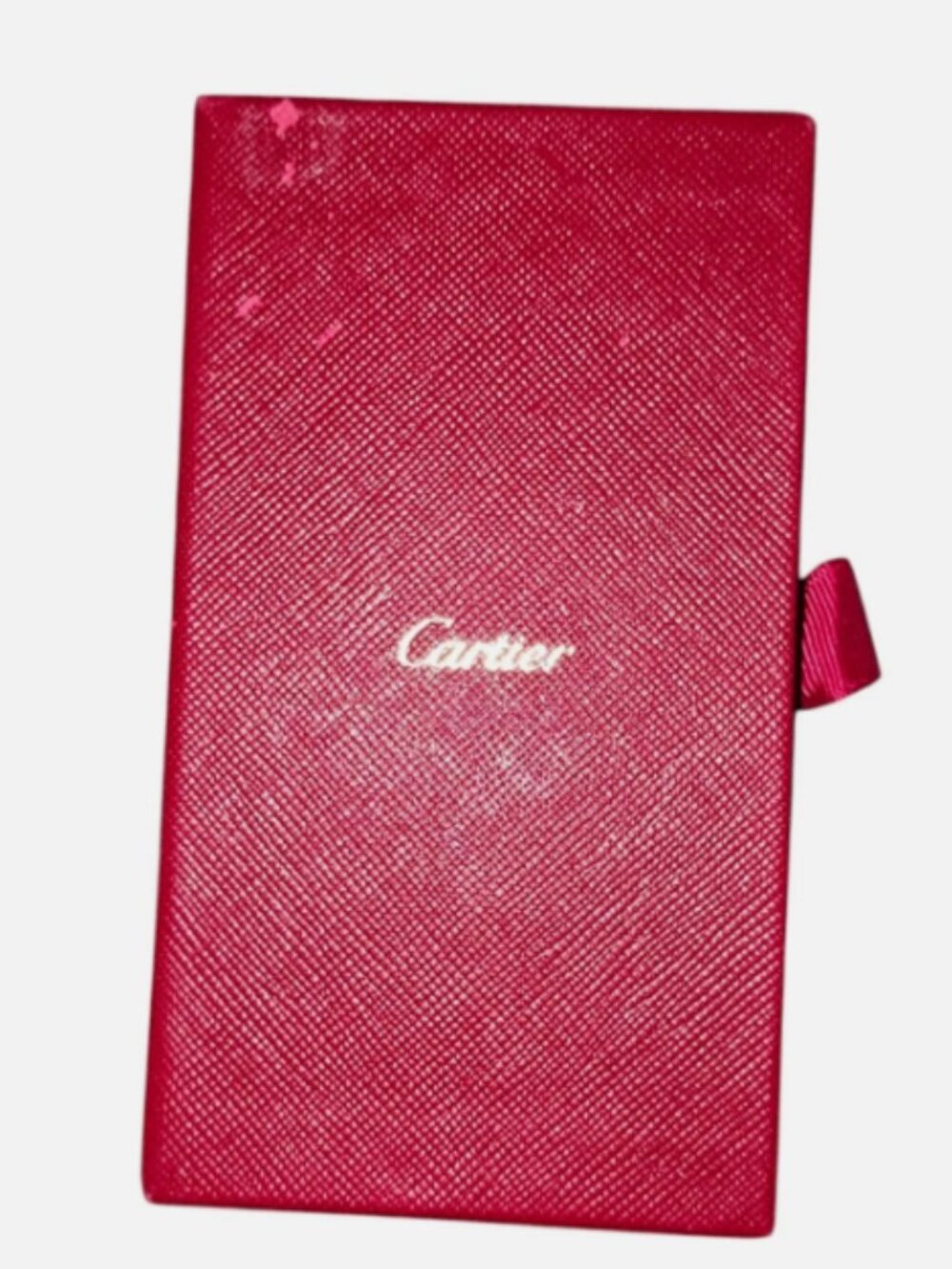 Cartier red textured Empty , With Pull Tab , Empty Jewelry Cleaner